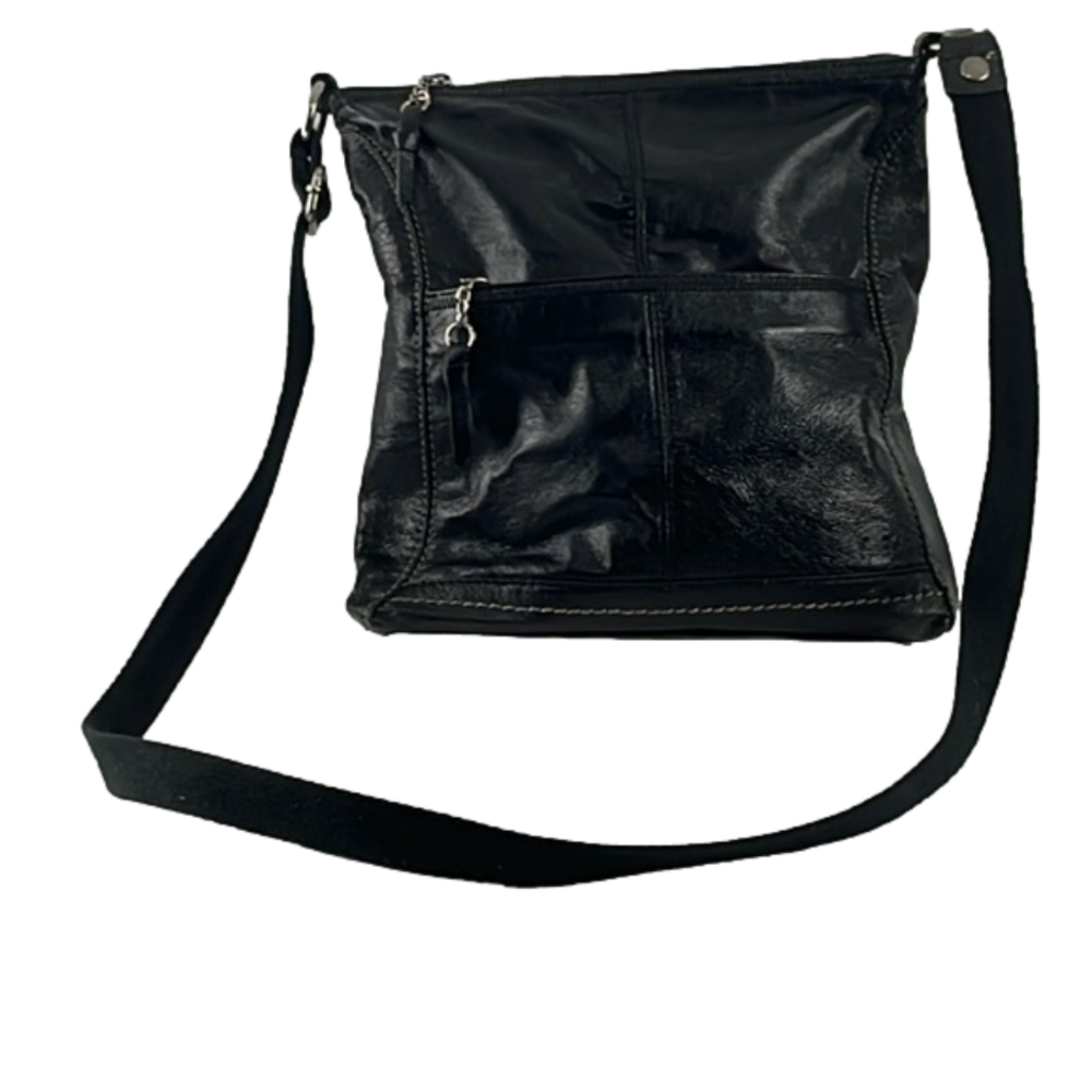 The Sak Black Leather Crossbody Purse